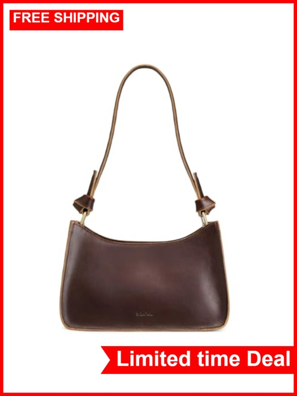 Genuine Leather Hobo Bag Small Shoulder Purse Handbag